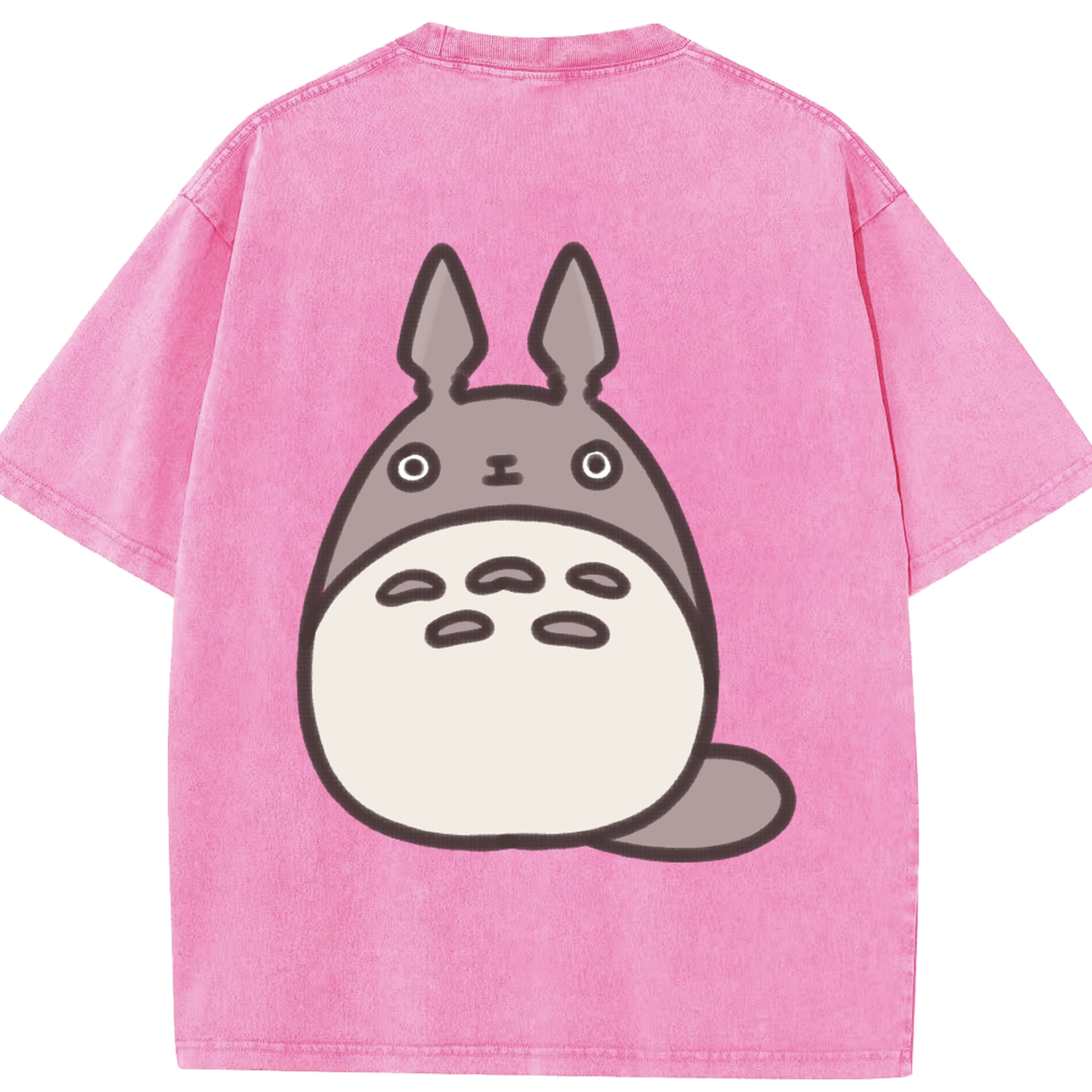 （画像用） となりのトトロ 草壁メイ 草壁サツキ My Neighbor Totoro Satsuki Kusakabe Mei Kusakabe 綿100% ヴィンテージ風 半袖Tシャツ（背面プリント）